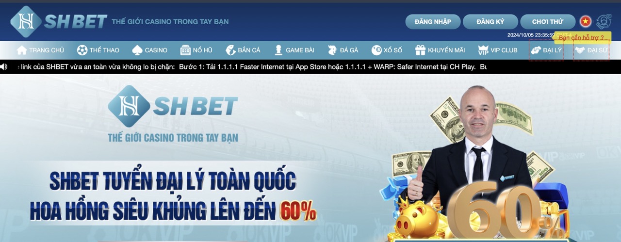 Top nhà cái đẳng cấp thị trường SHBET uy tín 2024