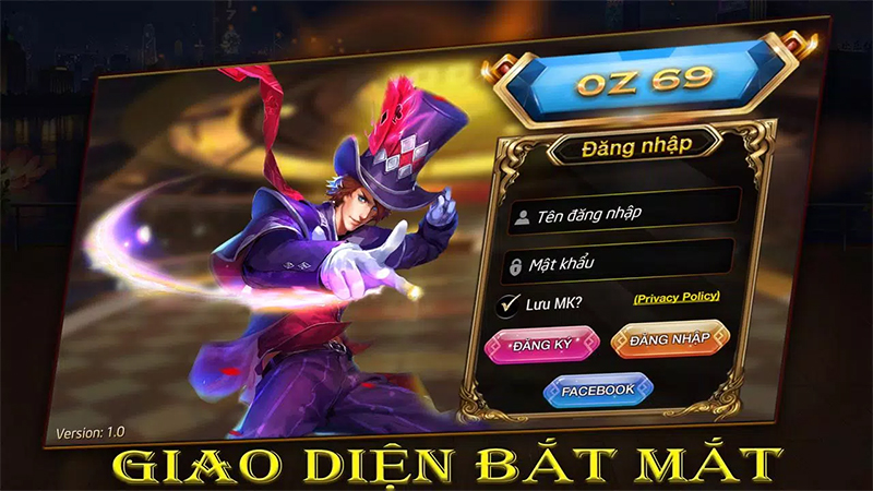 Cổng game Oz69 mang lại nhiều trải nghiệm đặc sắc